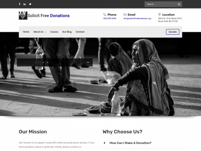 solicitfreedonations.org snapshot