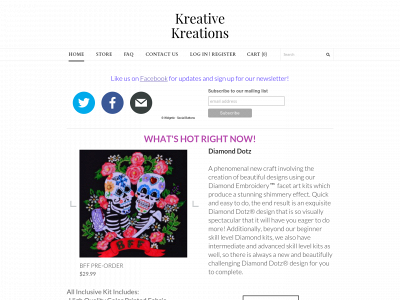 www.kreativekreations.me snapshot