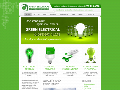 gems-electrical.com snapshot