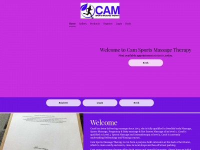 camsportsmassagetherapy.co.uk snapshot