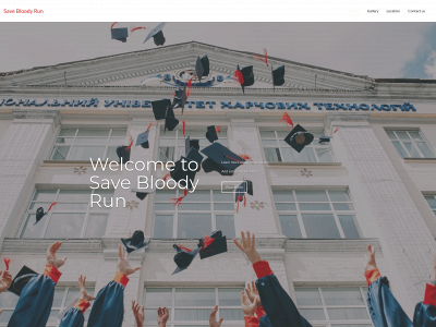 savebloodyrun.org snapshot