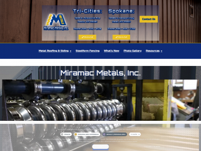 miramacmetals.com snapshot