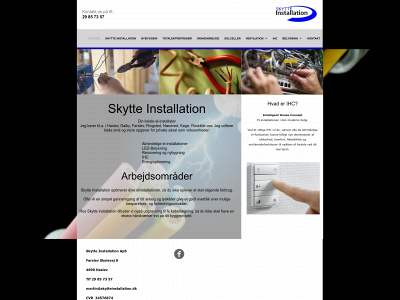 skytteinstallation.dk snapshot