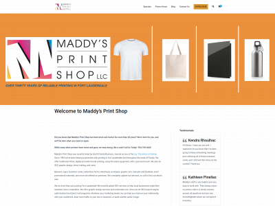 maddysprintshop.com snapshot