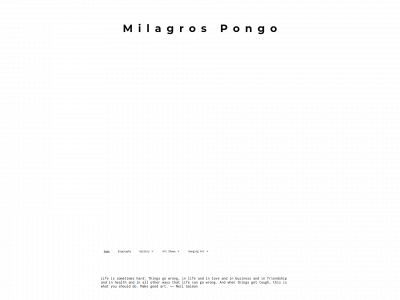 milagrospongo.com snapshot