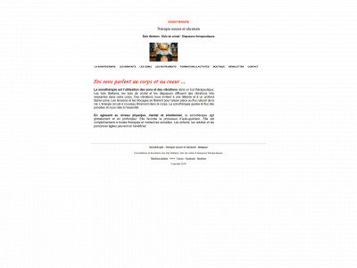 sonotherapie-belgique.be snapshot