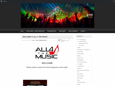 all4themusic.com snapshot