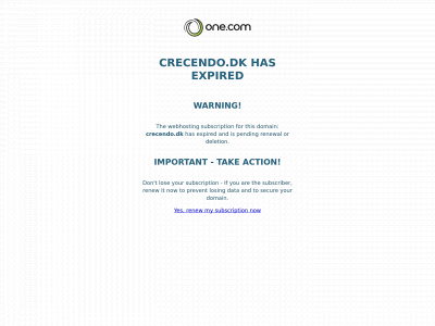 crecendo.dk snapshot