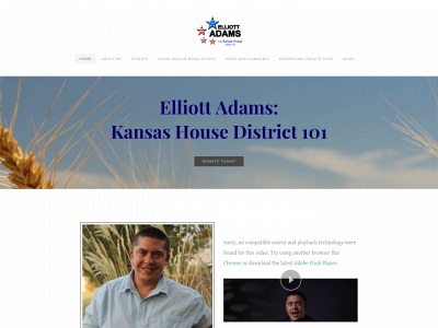 adams4kansas.com snapshot