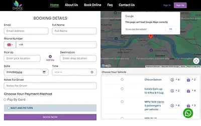 choicecarslondon.com snapshot
