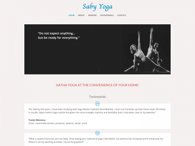 sabyyoga.com snapshot