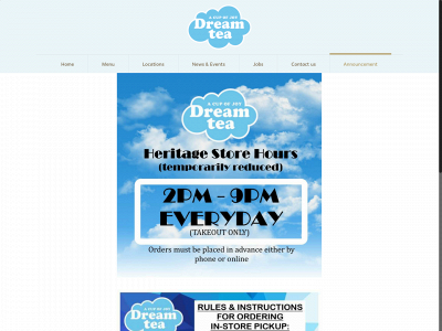 dreamtea.ca snapshot