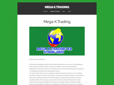 megaktrading.com snapshot