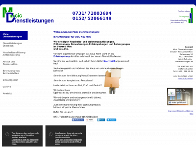 micic-dienstleistungen.de snapshot