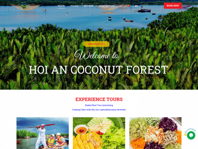 hoiancoconutforesttour.com snapshot
