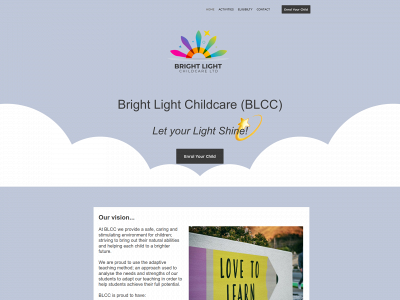 bright-light-childcare.co.uk snapshot