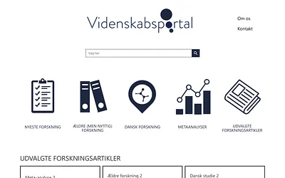 videnskabsportal.dk snapshot