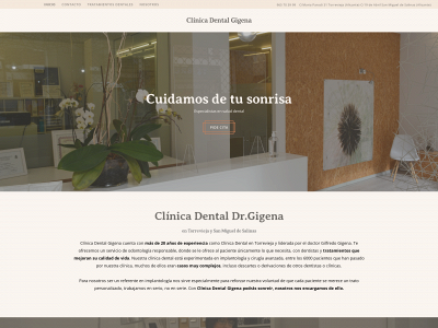 clinicadentalgigena.es snapshot