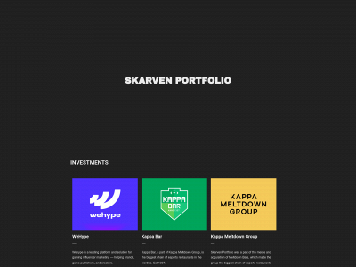 skarvenportfolio.com snapshot
