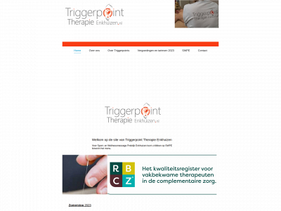 triggerpointtherapieenkhuizen.nl snapshot