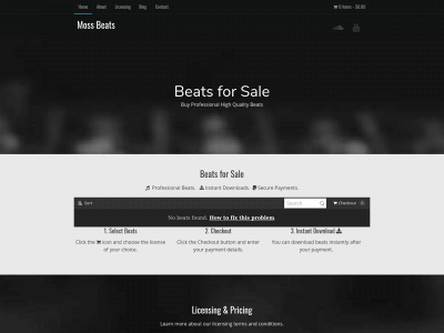 mossbeats.com snapshot
