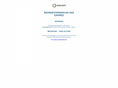 bedrebygpriser.dk snapshot