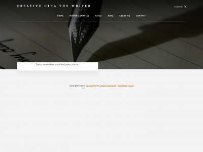 creativeginathewriter.com snapshot