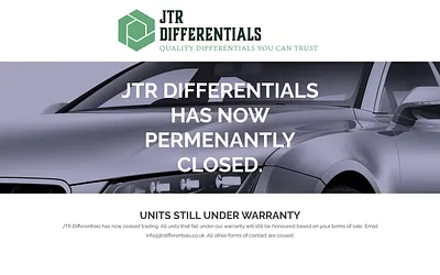 jtrdifferentials.co.uk snapshot