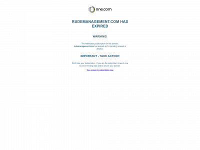 rudemanagement.com snapshot