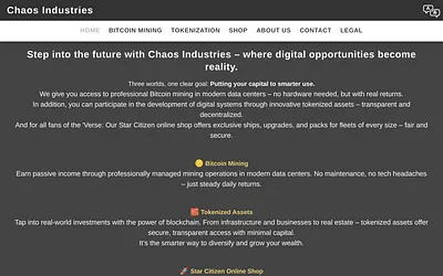 www.chaos-industries.ch snapshot