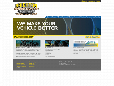 brightonradiatorandmuffler.com snapshot