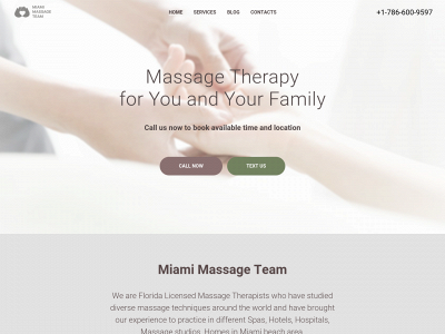 miamimassageteam.com snapshot