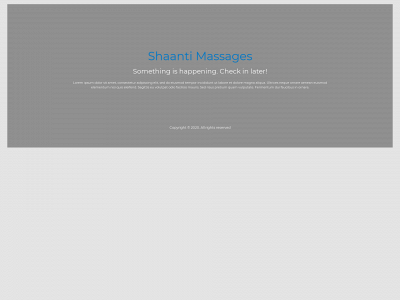 shaantimassages.be snapshot