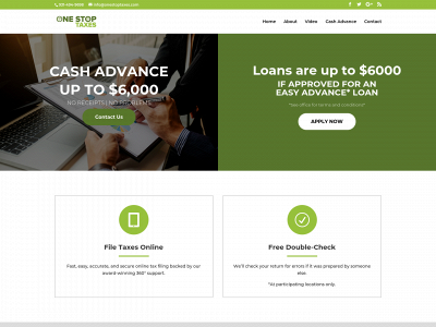theonestoptaxes.com snapshot