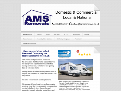amsmanandvan.co.uk snapshot
