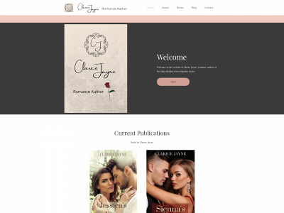 claricejayneauthor.com snapshot