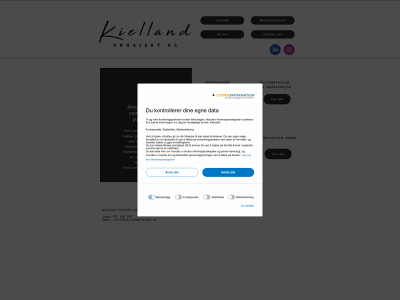 kiellandprosjekt.no snapshot