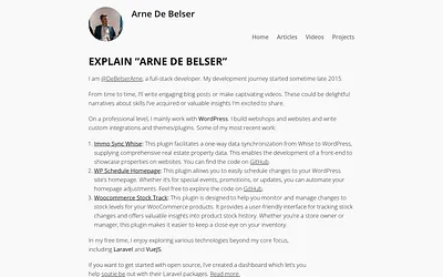 arnedebelser.be snapshot