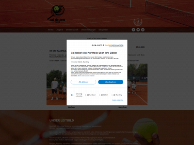 tennis-hoersching.at snapshot