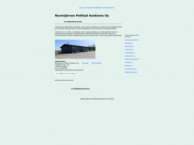 nurmijärvenpeltityö.fi snapshot