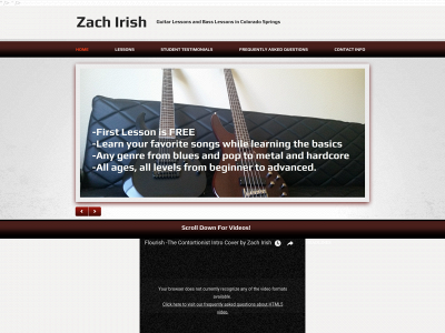 zachirish.com snapshot