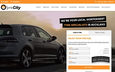 www.tyrecity.co.nz snapshot