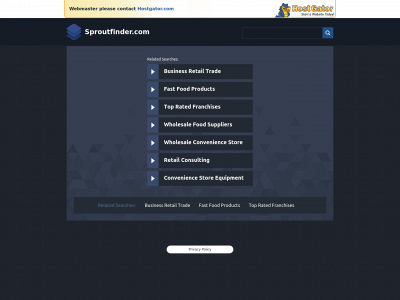 sproutfinder.com snapshot