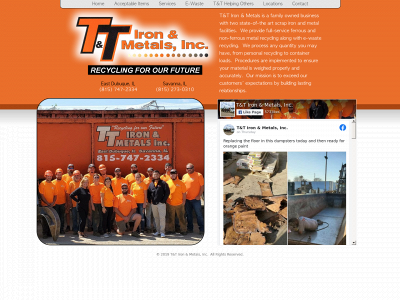 ttironandmetals.com snapshot