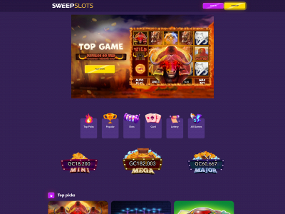 playsweepslots.com snapshot