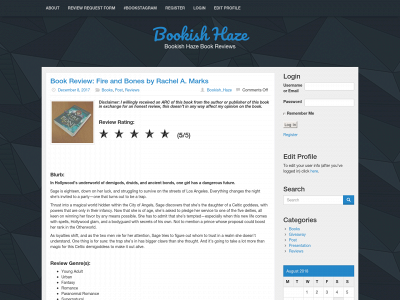 bookishhaze.com snapshot