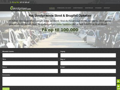 skrotpriser.com snapshot
