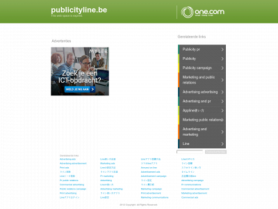 publicityline.be snapshot