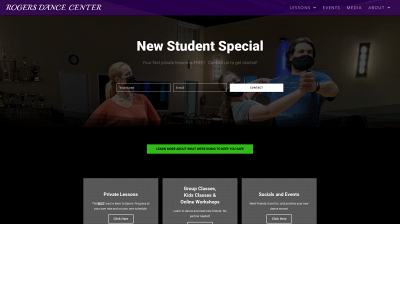 rogersdancecenter.com snapshot
