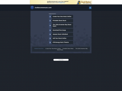 justbecomemusic.com snapshot